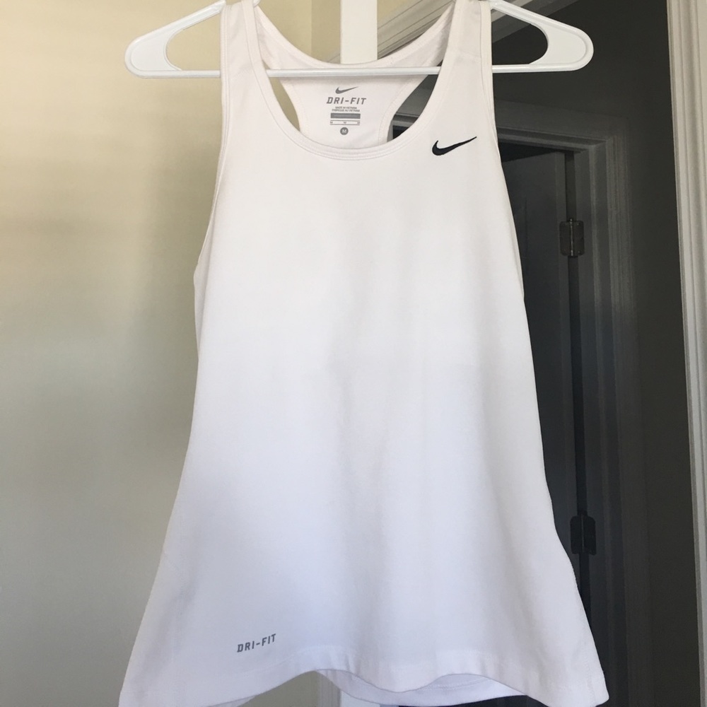 Nike Dri-Fit tank--white
