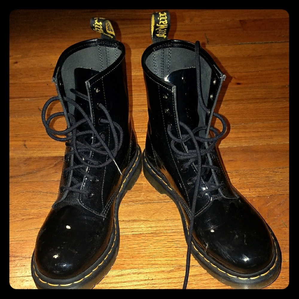Barely Worn Patent Doc Martens