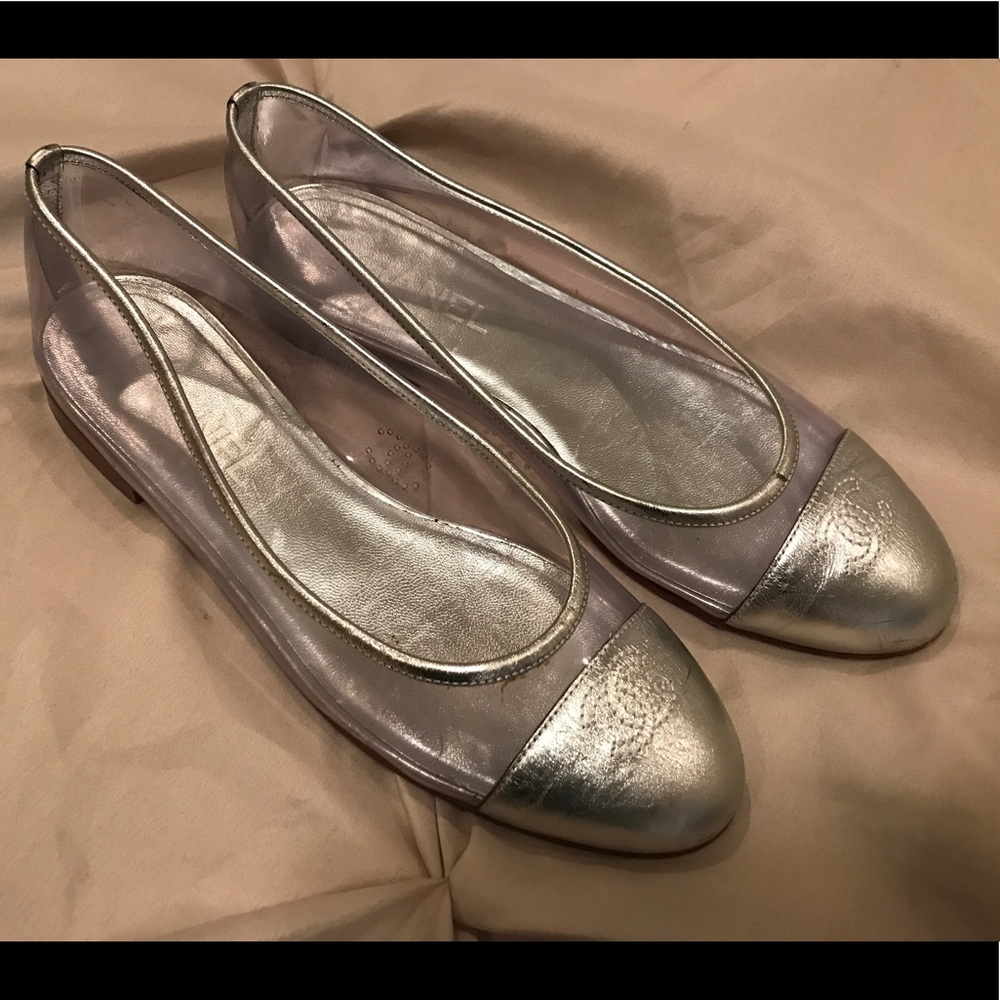 Chanel Clear Flats
