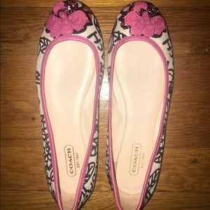 Coach Poppy Floral Graffiti Ballerina Flats