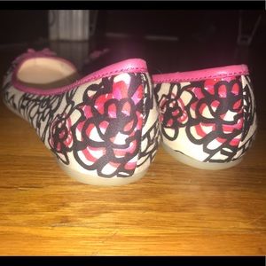 Coach Poppy Floral Graffiti Ballerina Flats Coach Poppy Floral Graffiti Ballerina Flats