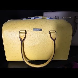 Kate Spade structured ostrich handbag