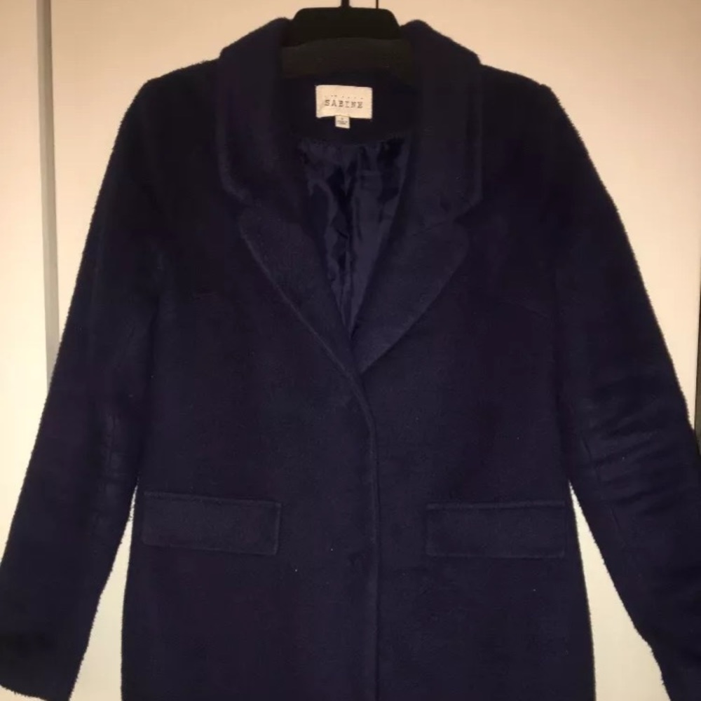 Piperlime Wool Navy Blue PeaCoat