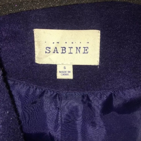 Piperlime Wool Navy Blue PeaCoat - Picture 3 of 3