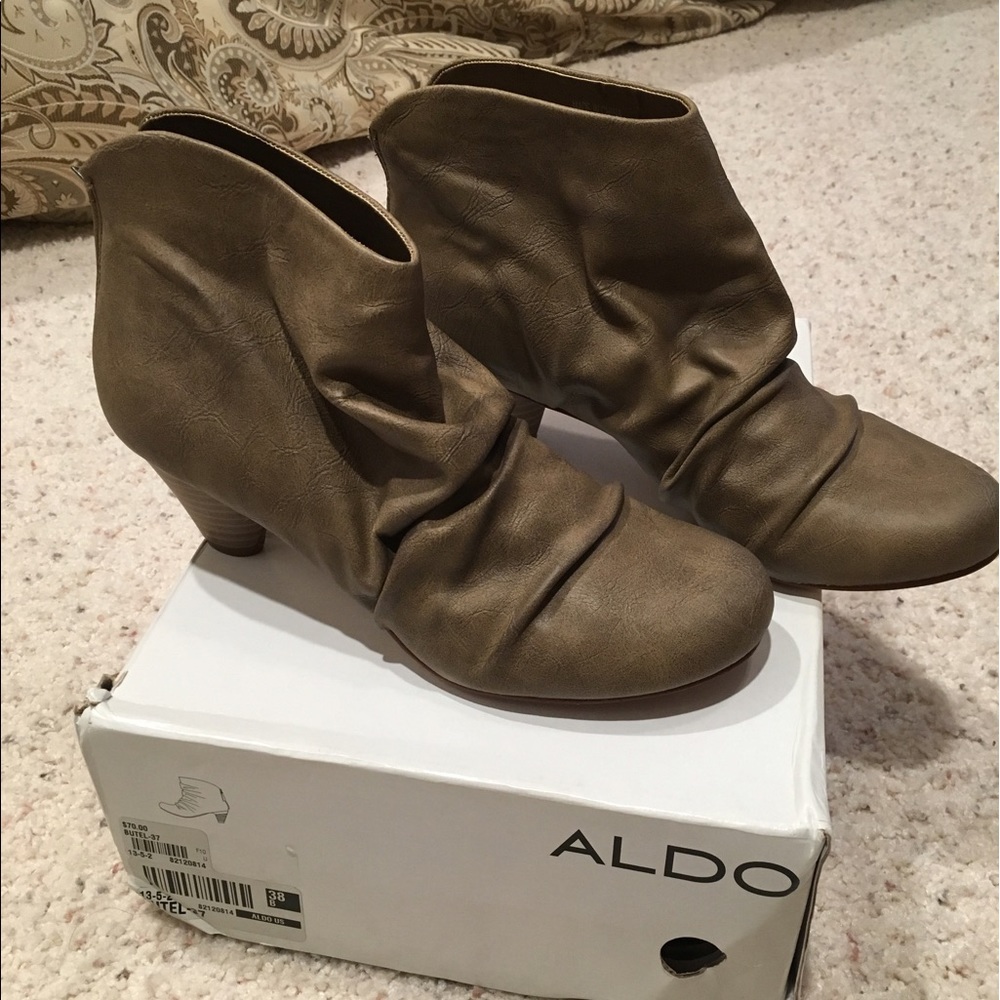 Aldo brown bootie
