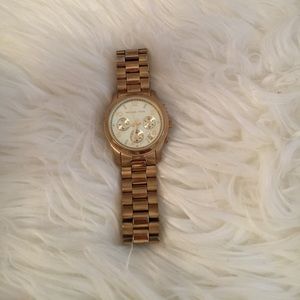 Michael Kors Gold Chronograph Runway Watch