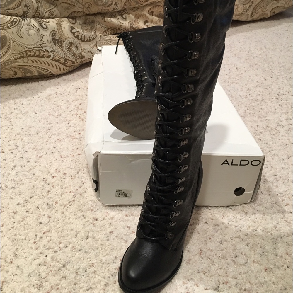 Aldo Lace-up Tall Boots