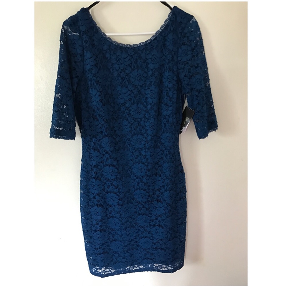 Laundry lace blue dress