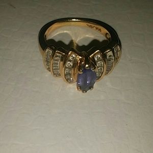 Marquis Cut Tanzanite Ring
