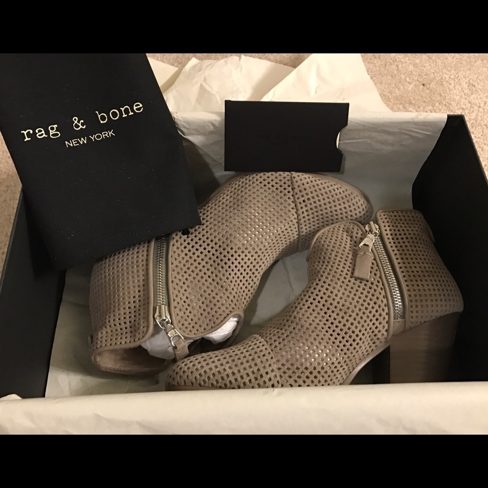 Rag & Bone - NIB Margot Perf. Bootie - Rare!