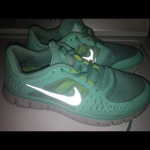 Tiffany Blue/Green Nike Free Run 5.0