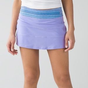 Lululemon pace rival skirt size 6 lilac