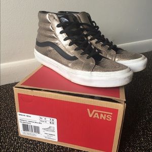 Vans metallic high tops