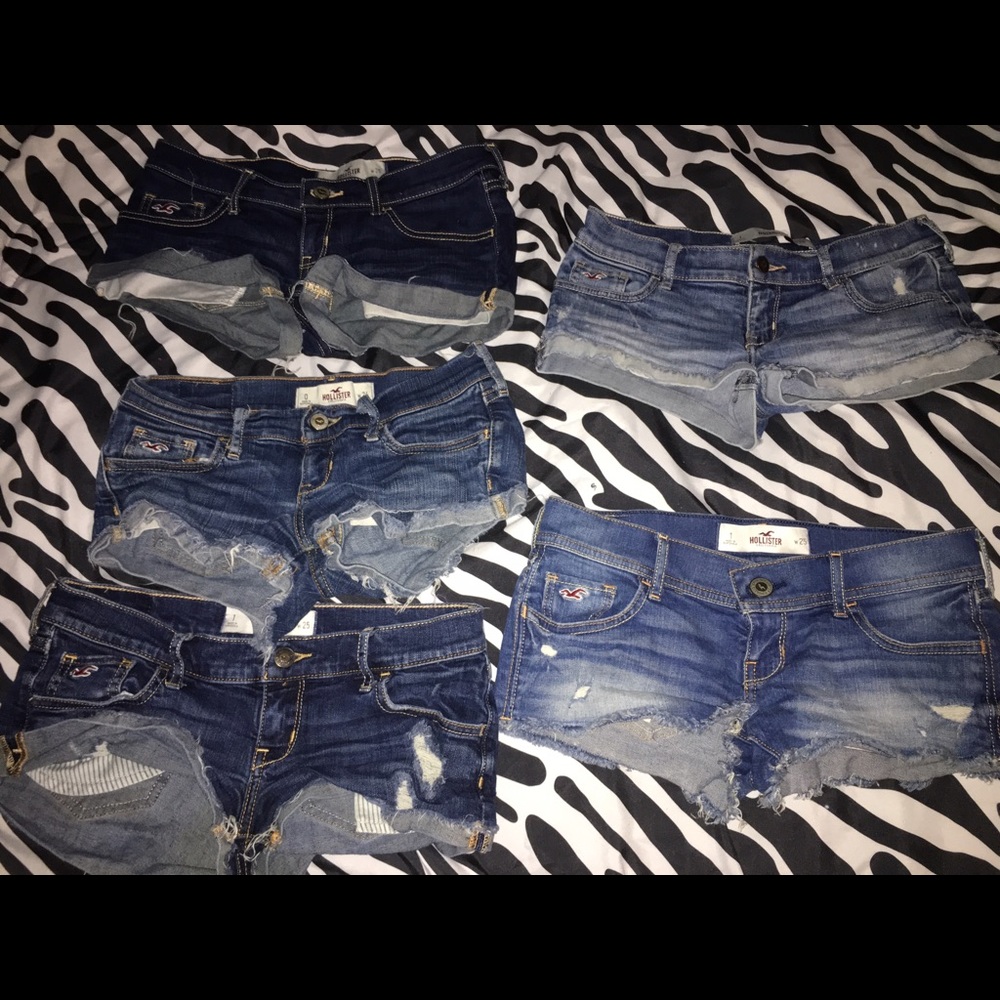bundle 5 pairs Hollister Jean Shorts