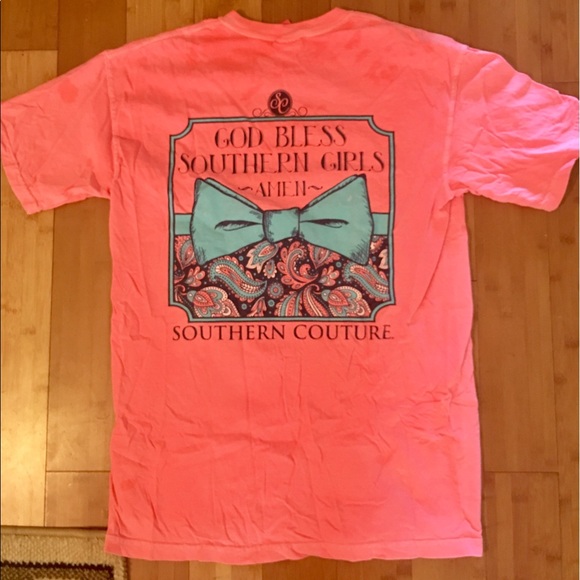 God Bless Southern Girls Southern Couture T Shirt - Picture 2 of 4