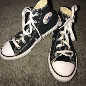 Youth Black High Top converse