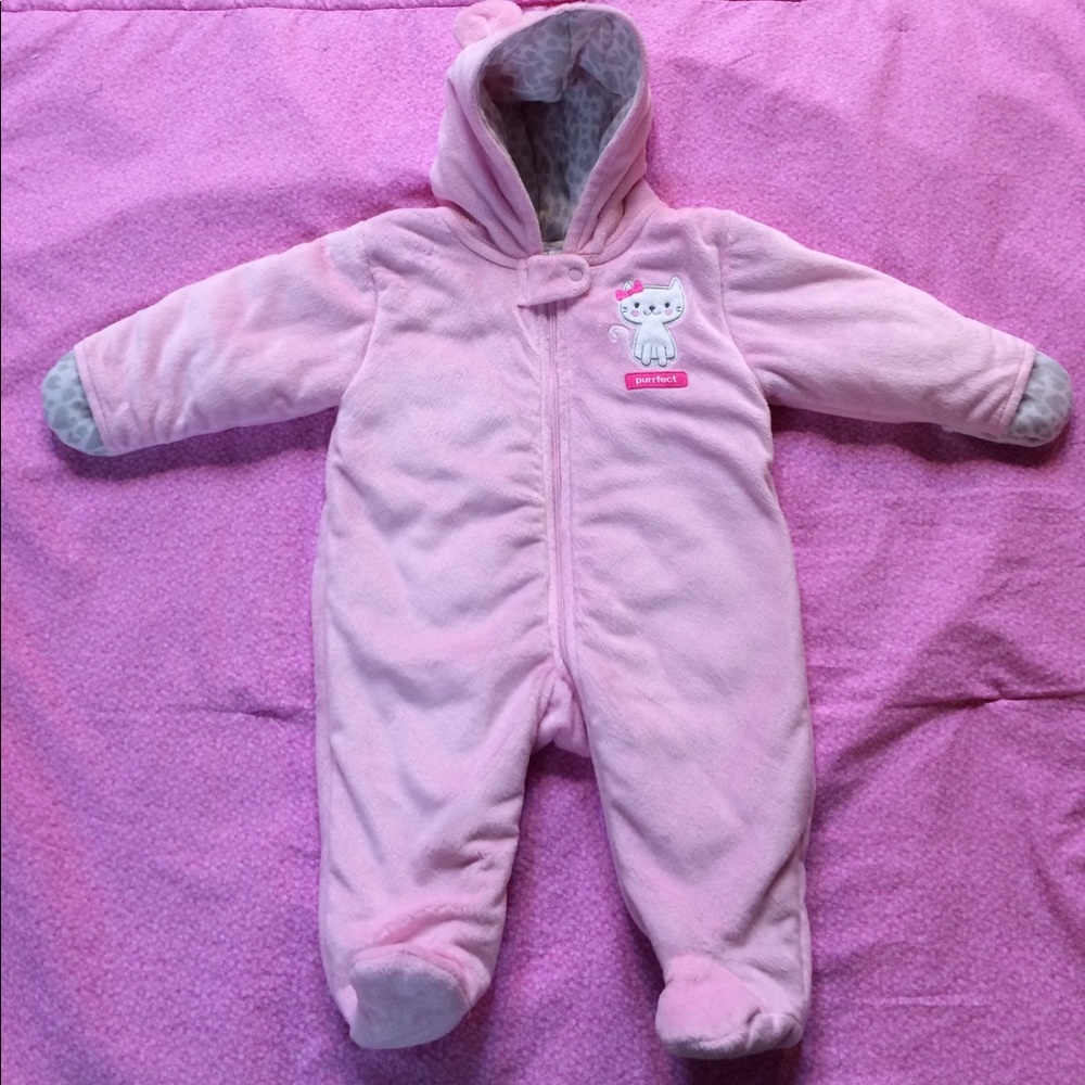 Carter's kitty snowsuit