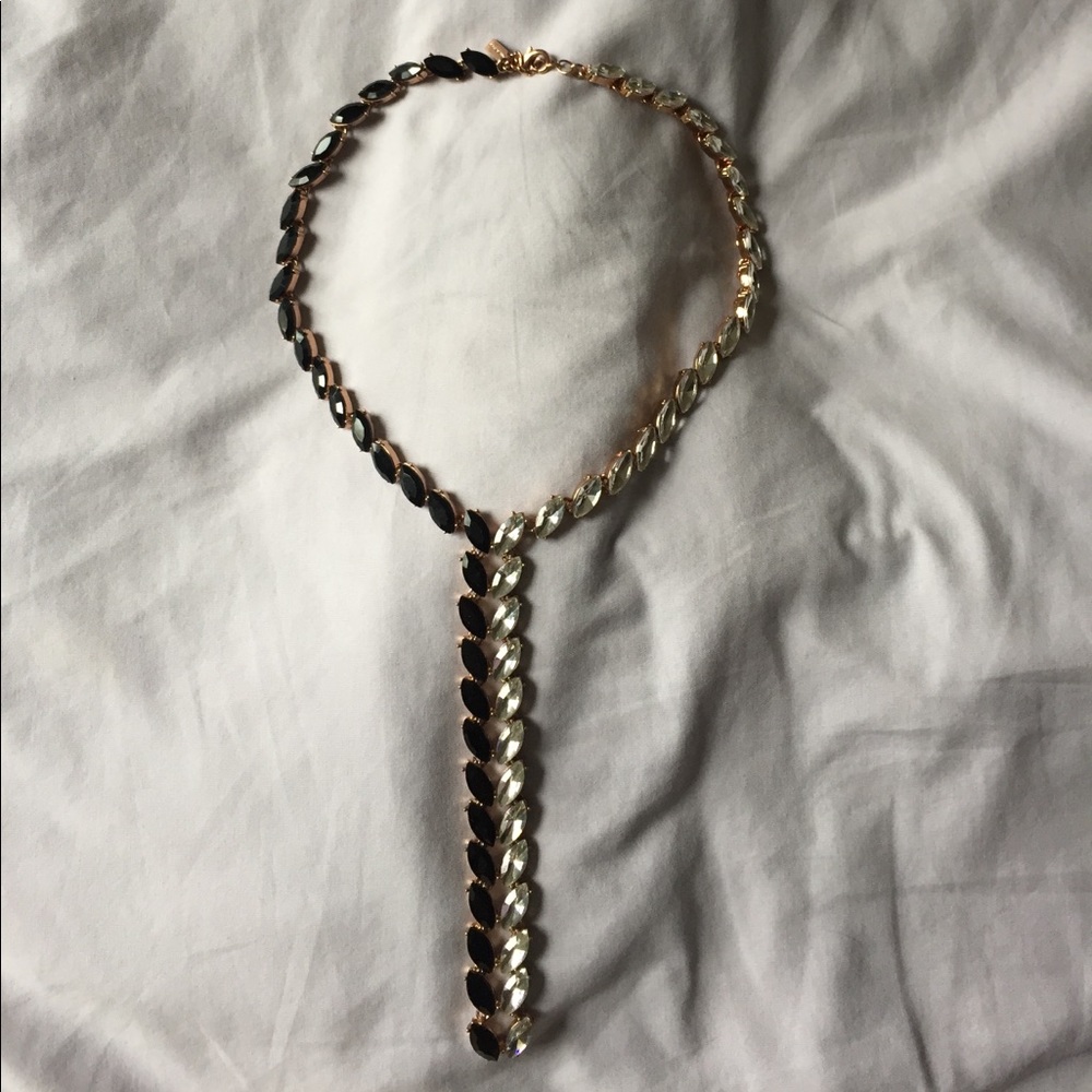 Baublebar black and white drop necklace