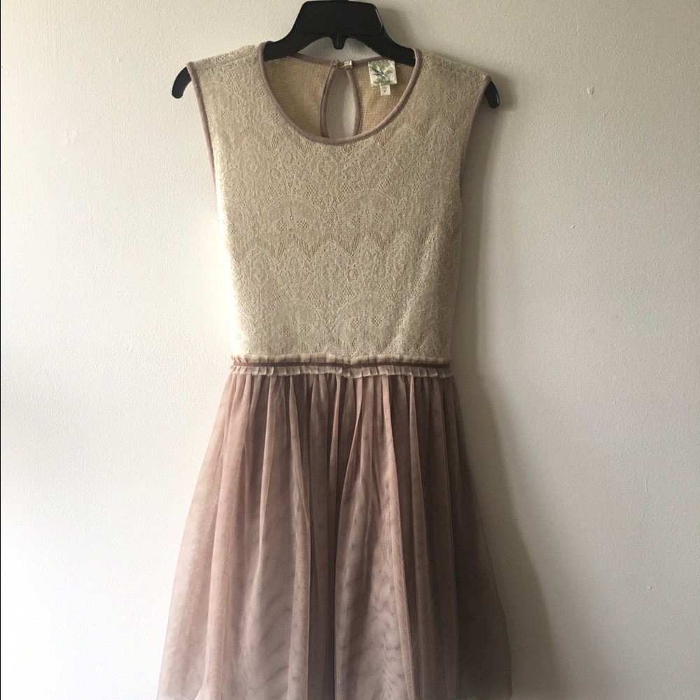Tulle and lace anthropolgie dress