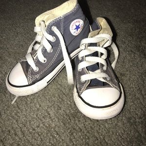 Navy blue toddler Converse