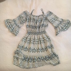 H&M off the shoulder printed summer dress