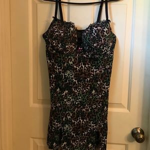 NWT Camo lingerie with built in bra