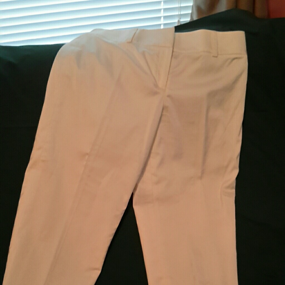 White Capri pants from Talbots