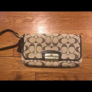 Coach Signature Wristlet