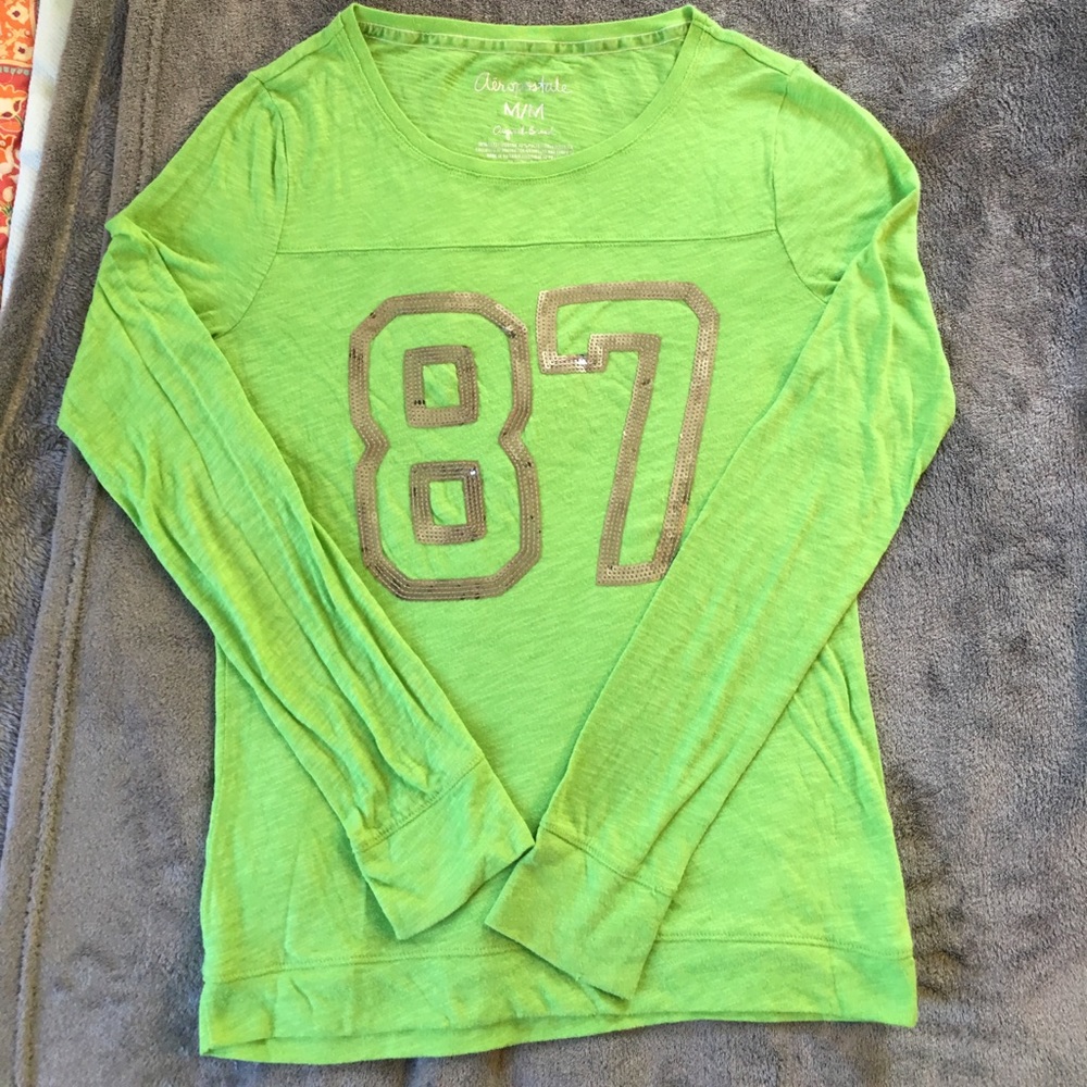 Aeropostale long sleeve tee with bling size medium