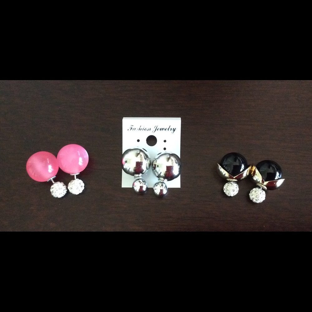 Bundle of new two sided earrings. - Picture 1 of 2