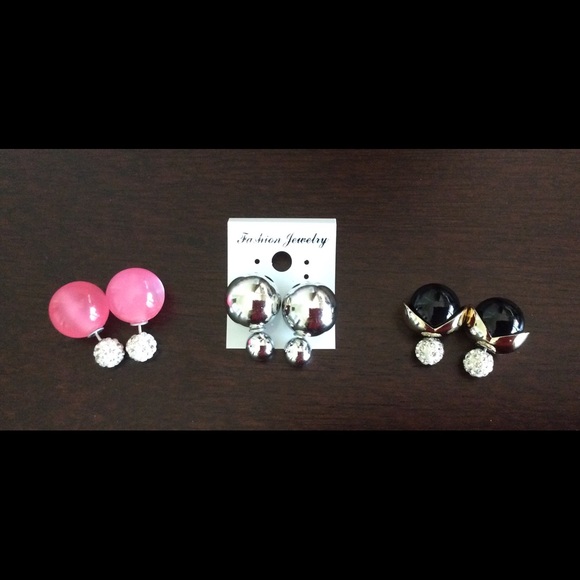 Jewelry - Bundle of new two sided earrings.