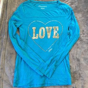 Aeropostale long sleeve t with bling size medium