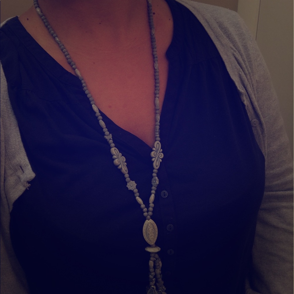 Intricate tassel necklace