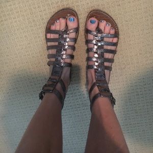 Sam Edelman Metallic Purple Gladiators