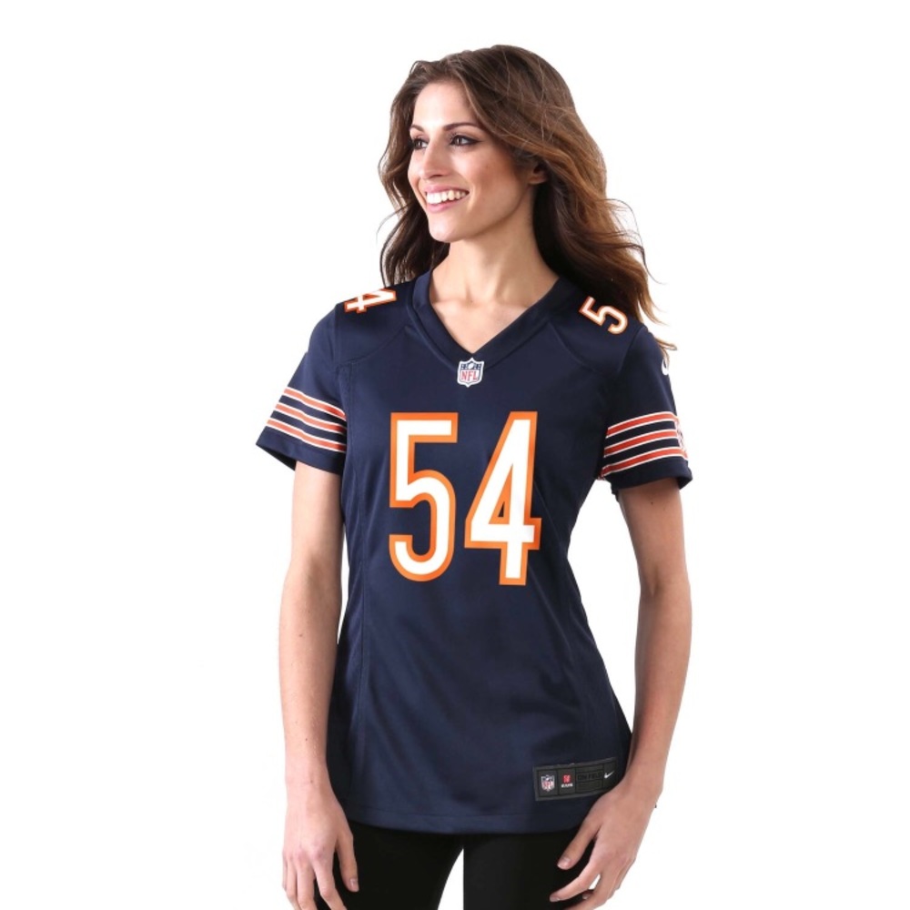 Womens Chicago Bears Urlacher Nike Navy NFL Jersey