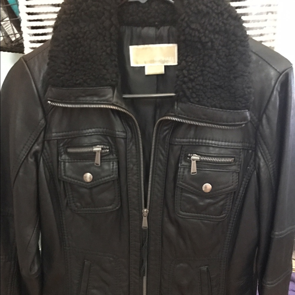 Micheal Kors leather jacket