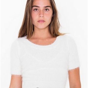 Cali Fun and Sun Fuzzy Crop Tee