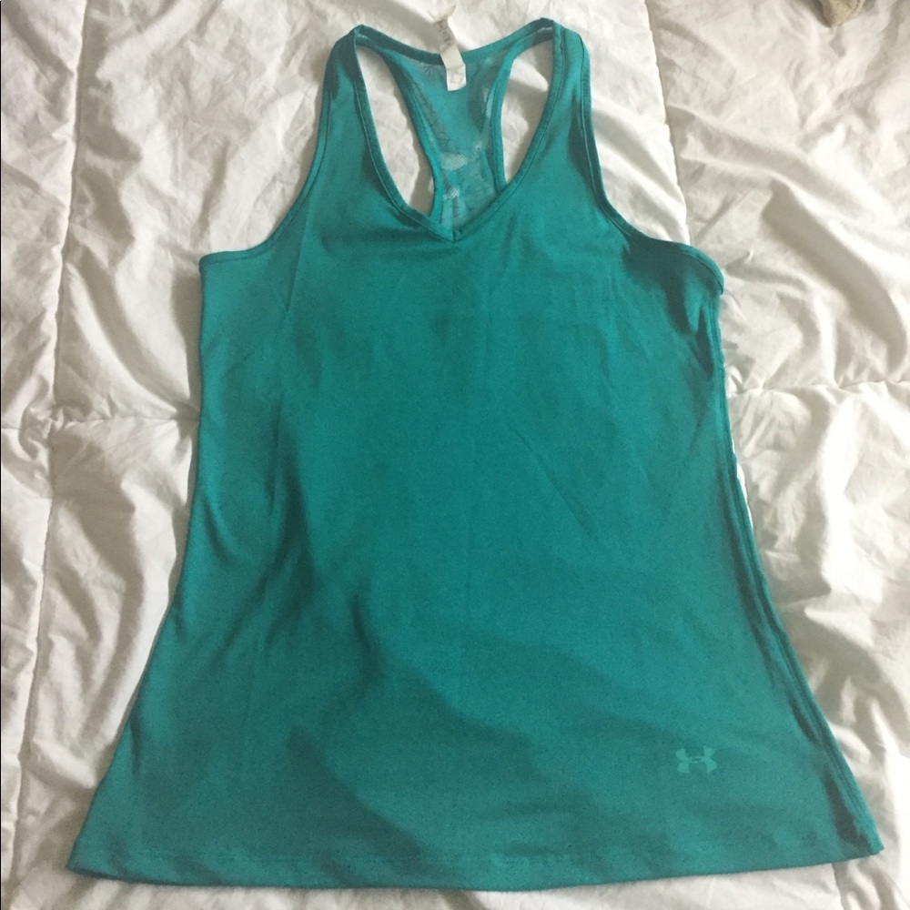 Underarmour teal racer back tee