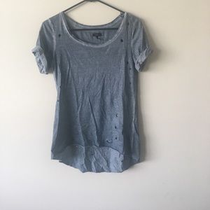 HIGH LOW HOLED TEE