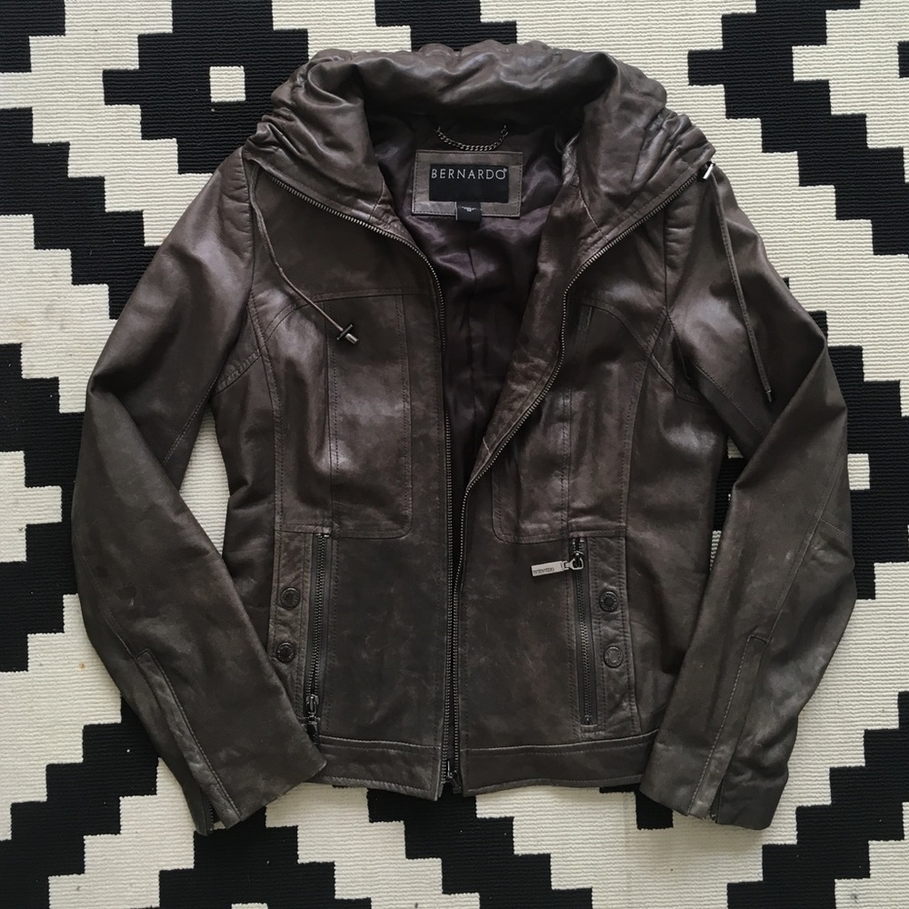 Bernardo Leather Jacket (XS)