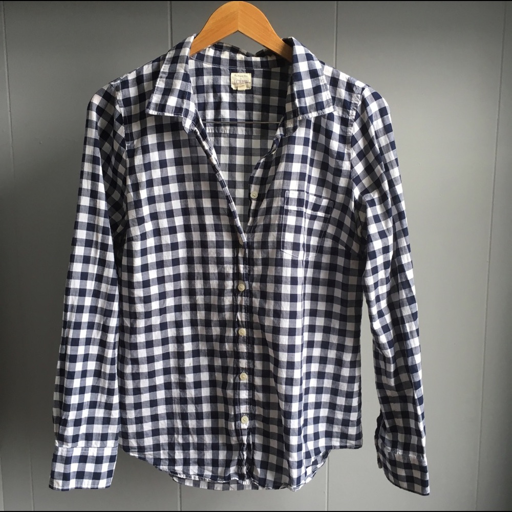 J.Crew Checkered Button Down