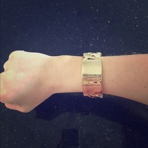 Gold statement bracelet