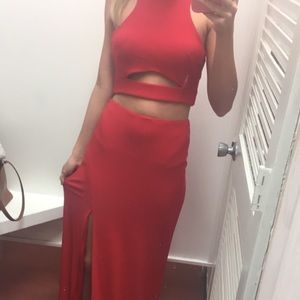 Gianni Bini red cut out dress
