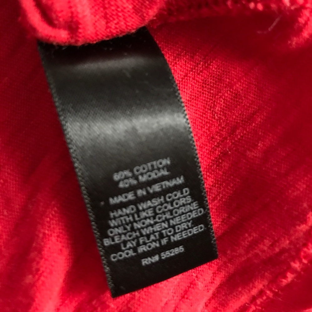 Red Express Button Up - Picture 3 of 3