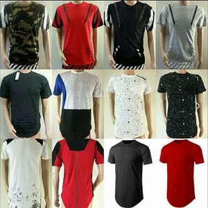 LONG SIDE ZIPPER T-SHIRT BRAND NEW STYLE