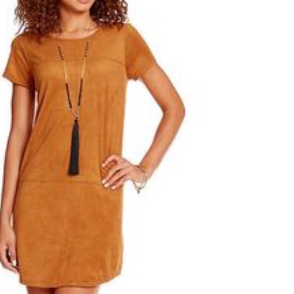 Suede Mini Dress