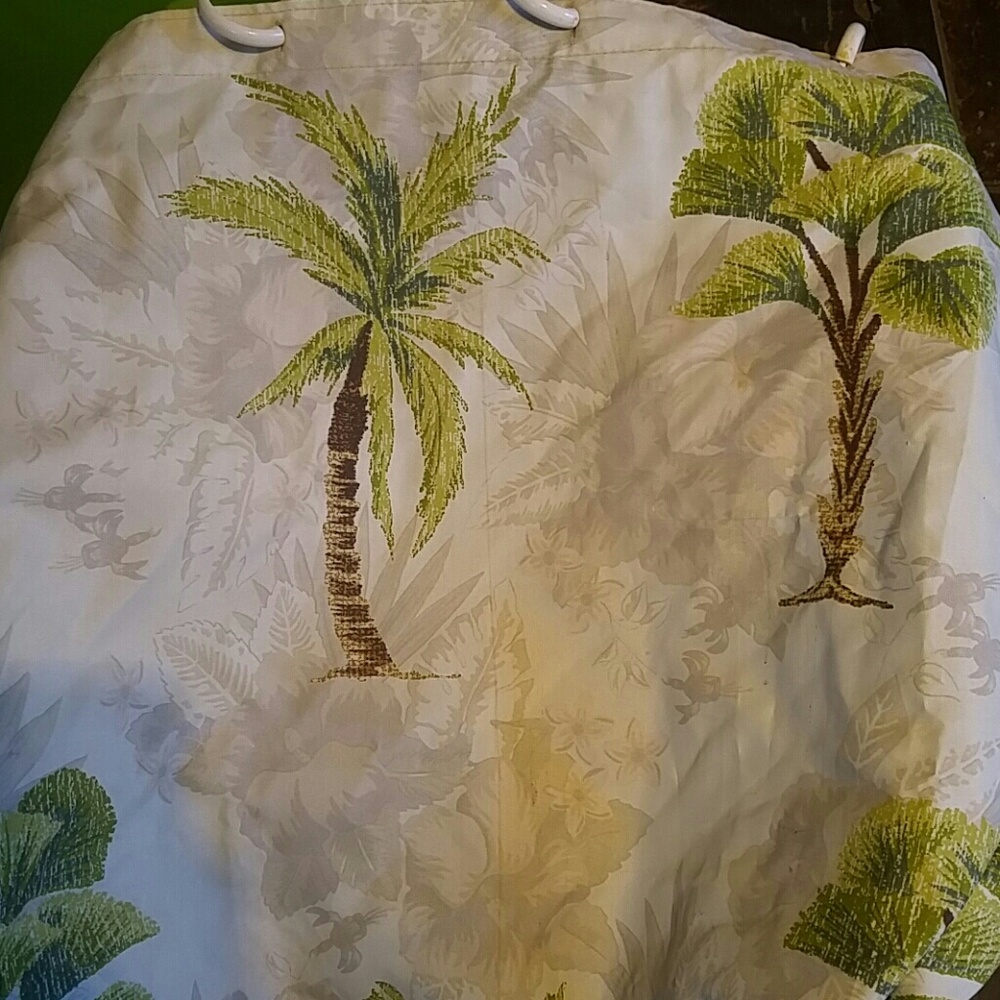 Palm tree shower curtain