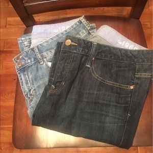 Last chance! 2 PAIR of Gap Jeans, never worn!