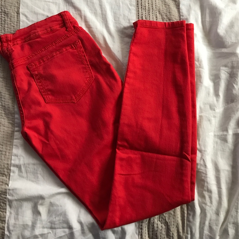 Red/Orange skinny jeans