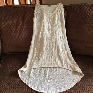 Gold sparkle tank top